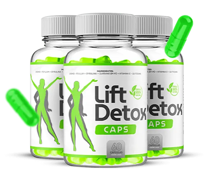 Pode 60 cápsulas de Lift Detox Black
