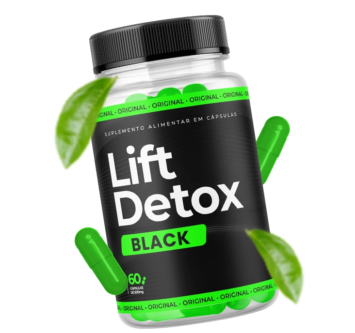 Pode 60 cápsulas de Lift Detox Black